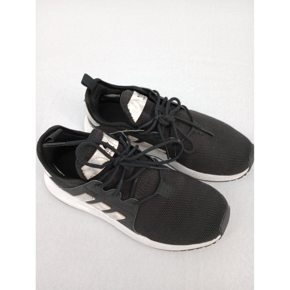 Adidas Ortholite Black & Iridescent Tennis shoes Girls Size 3.5 Youth - Picture 3 of 8